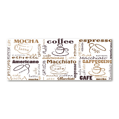 Quadro vetro acrilico È ora del caffè