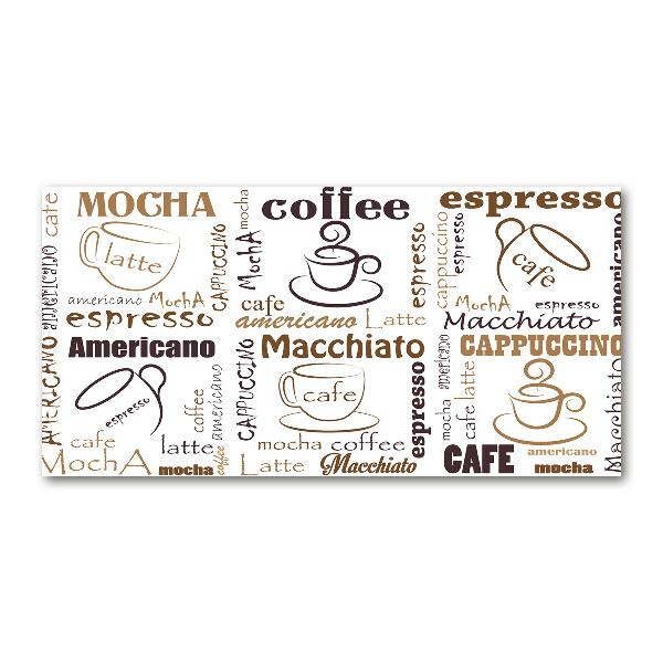 Quadro vetro acrilico È ora del caffè