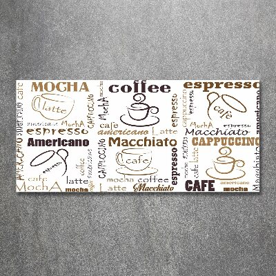 Quadro vetro acrilico È ora del caffè