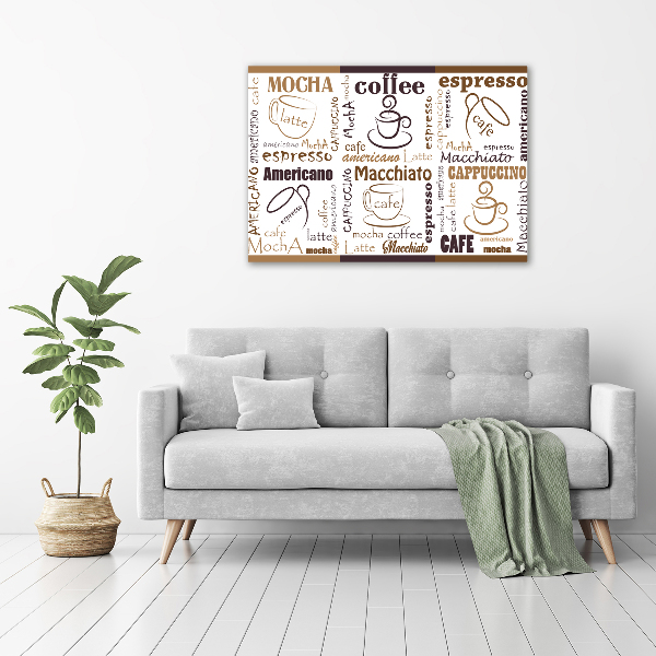 Quadro vetro acrilico È ora del caffè