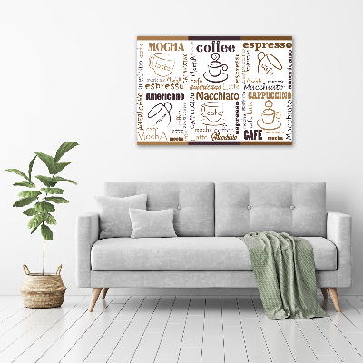 Quadro vetro acrilico È ora del caffè