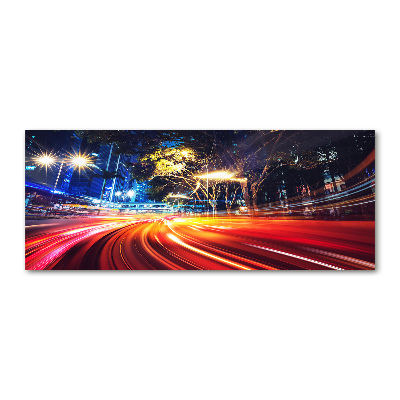 Quadro in vetro acrilico Velocità in città