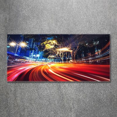 Quadro in vetro acrilico Velocità in città
