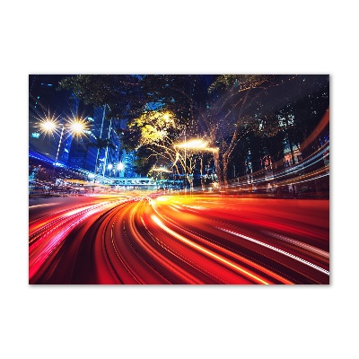 Quadro in vetro acrilico Velocità in città