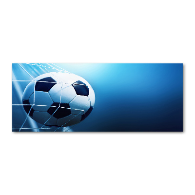 Quadro su vetro acrilico La palla è in porta