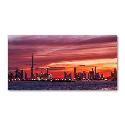 Quadro in vetro acrilico Tramonto Dubai