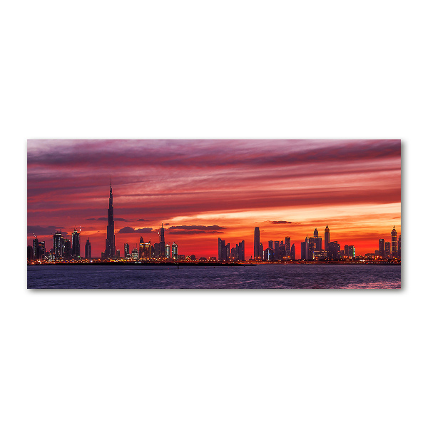 Quadro in vetro acrilico Tramonto Dubai