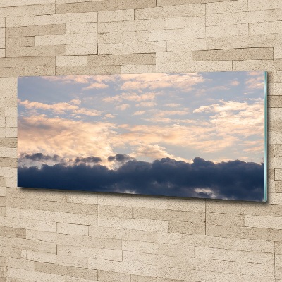 Quadro in vetro acrilico Nuvole nel cielo