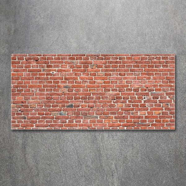 Quadro su vetro acrilico Muro di mattoni