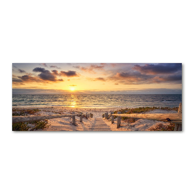 Quadro vetro acrilico Sentiero per la spiaggia