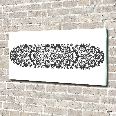 Quadro su vetro acrilico Fiori popolari