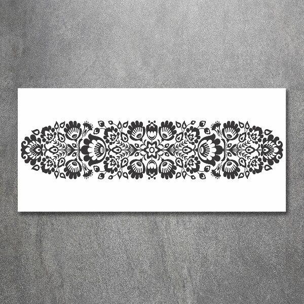 Quadro su vetro acrilico Fiori popolari