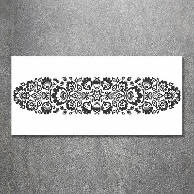 Quadro su vetro acrilico Fiori popolari