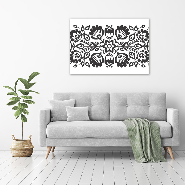 Quadro su vetro acrilico Fiori popolari