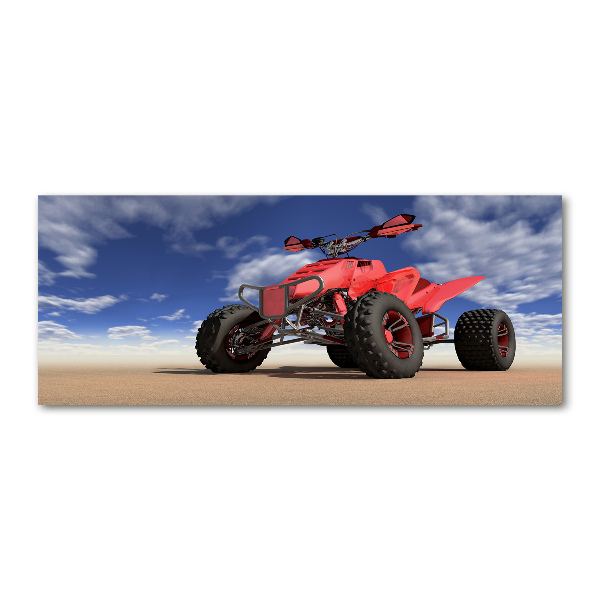 Quadro su vetro acrilico Quad nel deserto