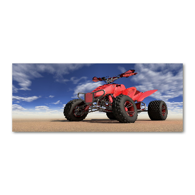 Quadro su vetro acrilico Quad nel deserto