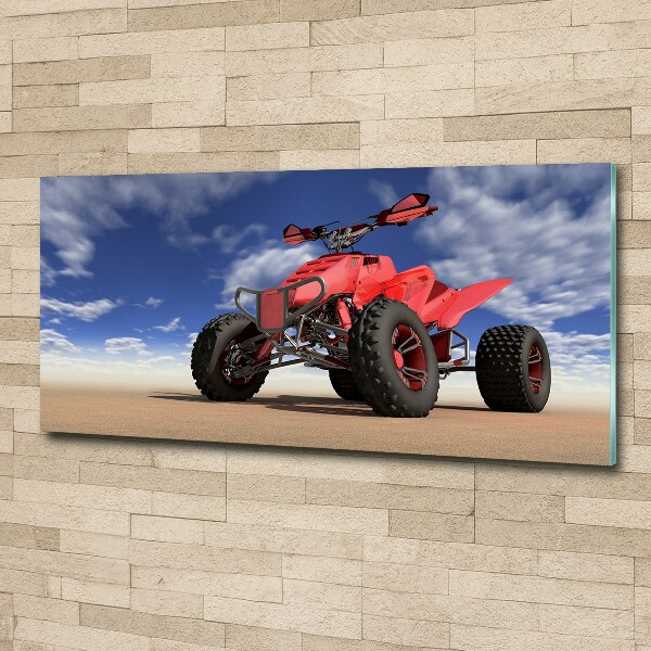 Quadro su vetro acrilico Quad nel deserto