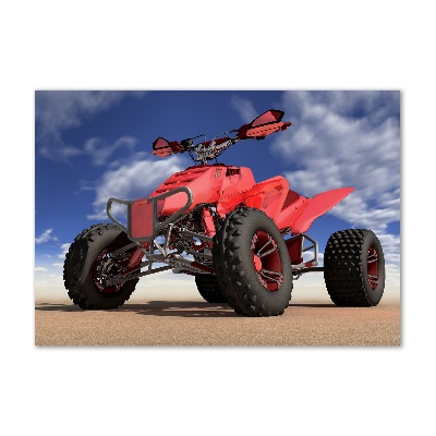 Quadro su vetro acrilico Quad nel deserto