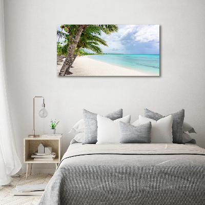 Quadro vetro acrilico Spiaggia tropicale