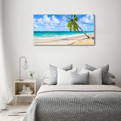 Quadro su vetro acrilico Spiaggia tropicale