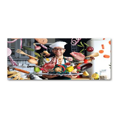 Quadro su vetro acrilico Ricette dello chef