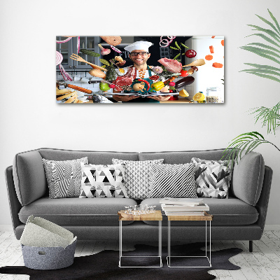 Quadro su vetro acrilico Ricette dello chef