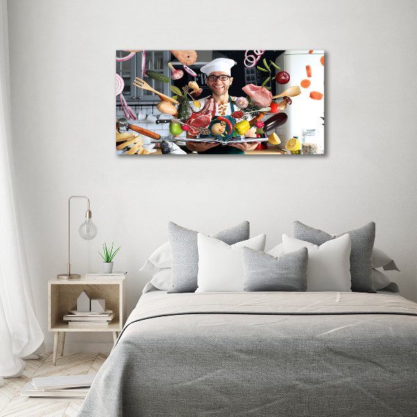 Quadro su vetro acrilico Ricette dello chef