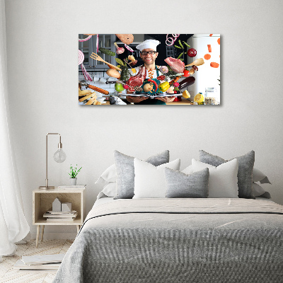 Quadro su vetro acrilico Ricette dello chef