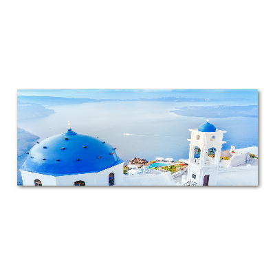 Quadro su vetro acrilico Santorini, Grecia
