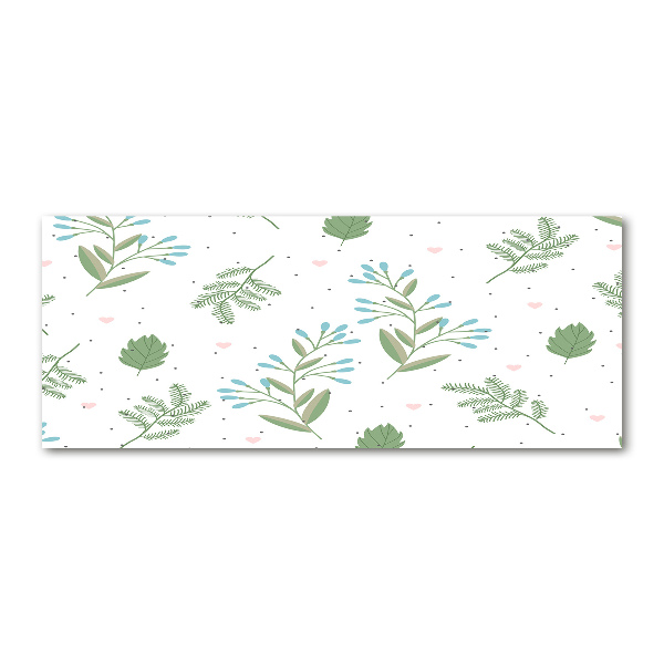 Quadro su vetro acrilico Foglie