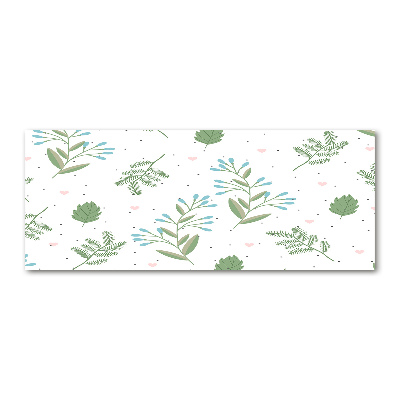 Quadro su vetro acrilico Foglie