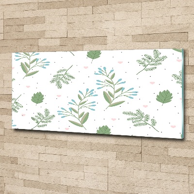 Quadro su vetro acrilico Foglie