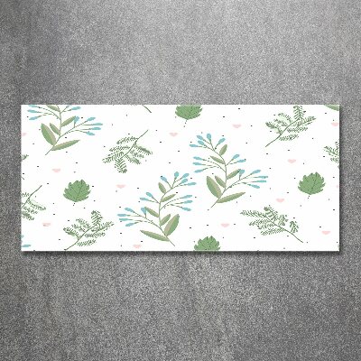 Quadro su vetro acrilico Foglie