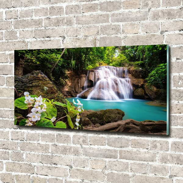 Quadro vetro acrilico Cascata in Thailandia