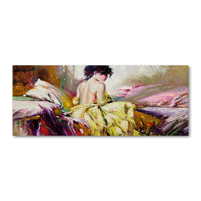 Quadro vetro acrilico Donna seminuda