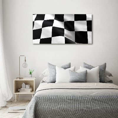 Quadro su vetro acrilico Bandiera del traguardo