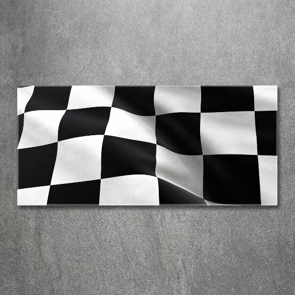 Quadro su vetro acrilico Bandiera del traguardo