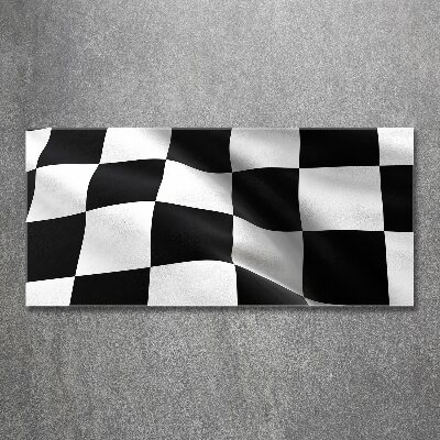 Quadro su vetro acrilico Bandiera del traguardo