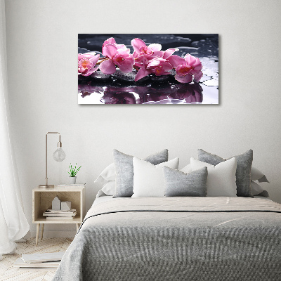 Quadro vetro acrilico Orchidea rosa