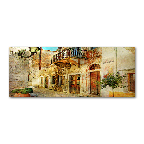 Quadro in vetro acrilico Le strade in Grecia