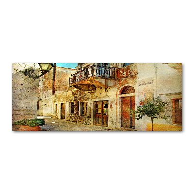 Quadro in vetro acrilico Le strade in Grecia