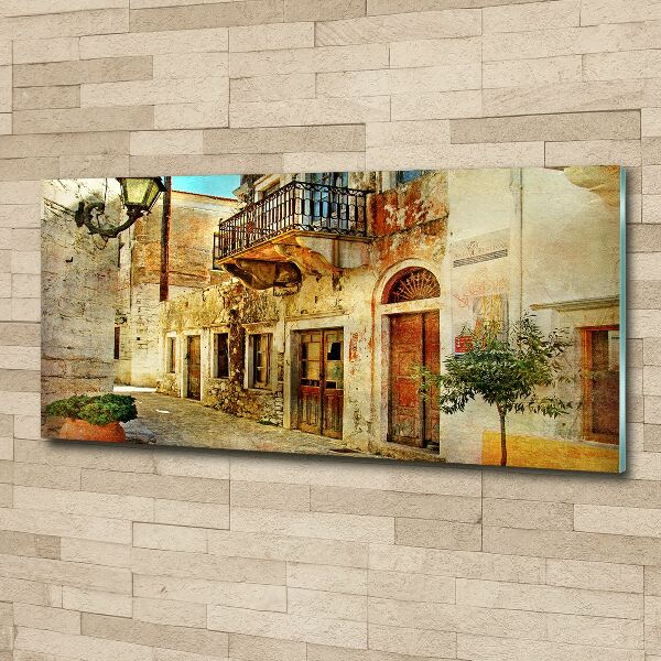 Quadro in vetro acrilico Le strade in Grecia