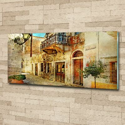 Quadro in vetro acrilico Le strade in Grecia