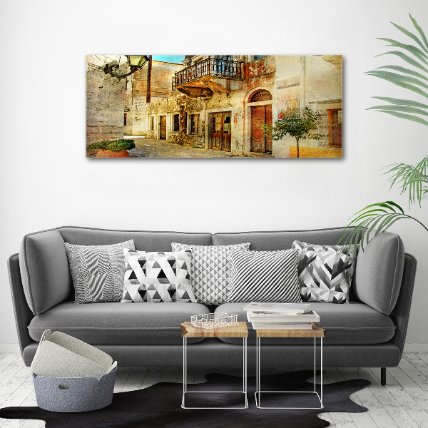 Quadro in vetro acrilico Le strade in Grecia