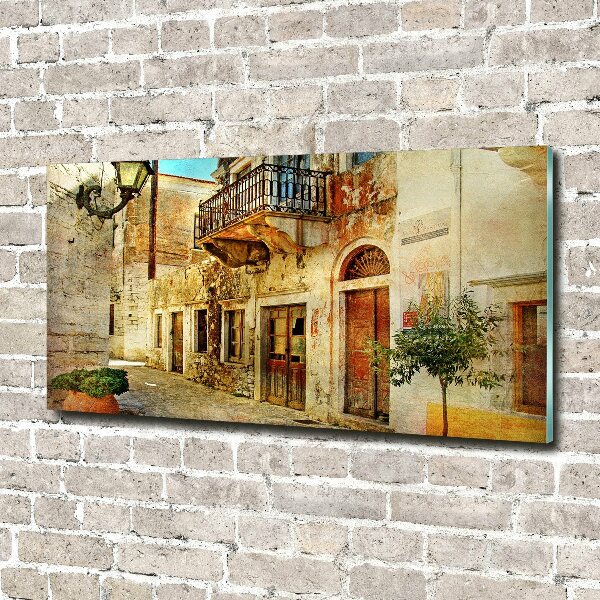 Quadro in vetro acrilico Le strade in Grecia