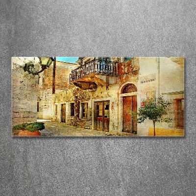 Quadro in vetro acrilico Le strade in Grecia