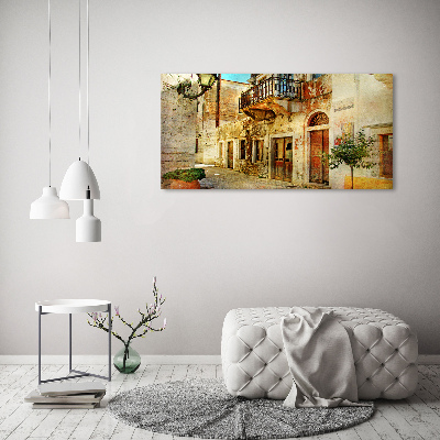 Quadro in vetro acrilico Le strade in Grecia