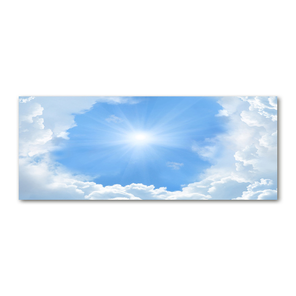 Quadro su vetro acrilico Nuvole nel cielo