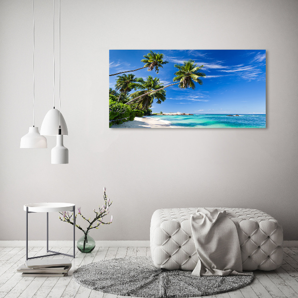 Quadro in vetro acrilico Spiaggia tropicale
