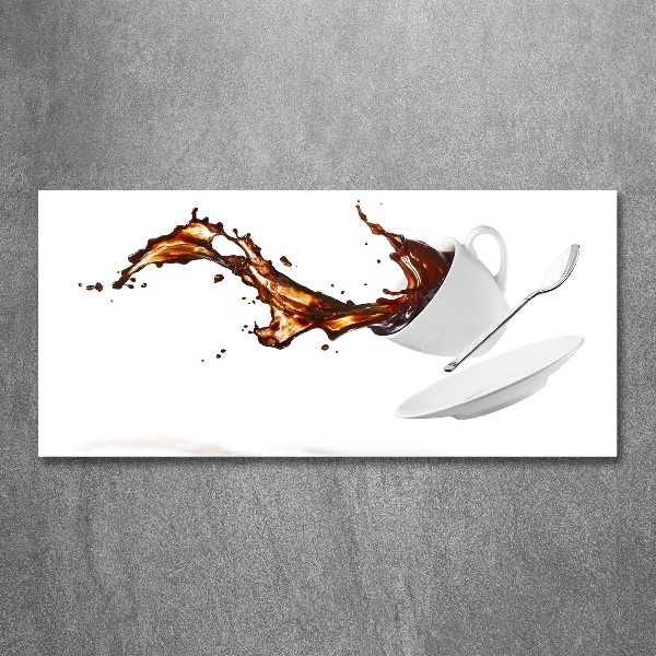 Quadro in vetro acrilico Caffè rovesciato